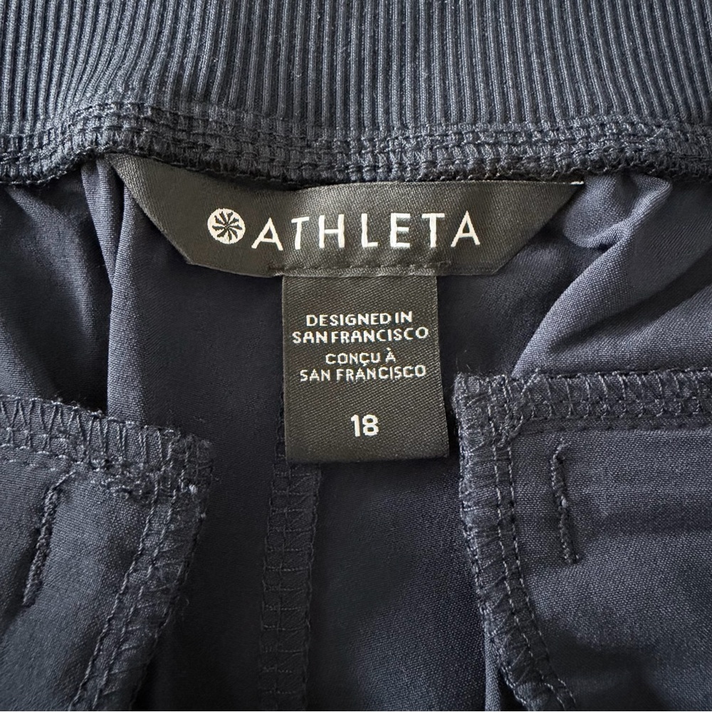 NWT Athleta Brooklyn Mid Rise Ankle Pant Navy Size 18 - Picture 5 of 8